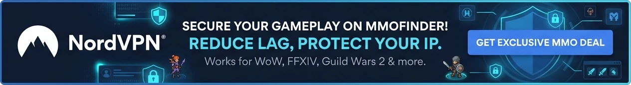NordVPN: reduce lag and protect your IP while playing MMOs. Get the exclusive MMO deal.