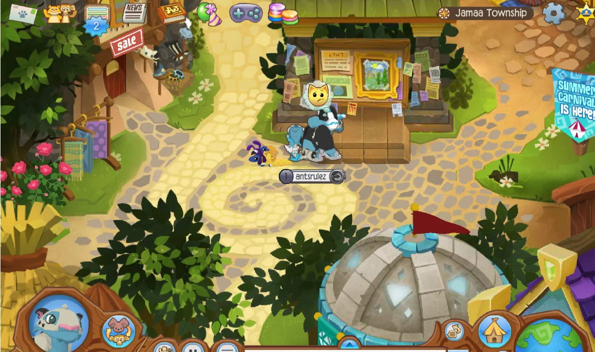 Animal Jam Classic gameplay featured in the MMOFinder editorial