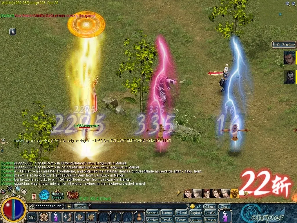 Conquer Online gameplay featured in the MMOFinder editorial