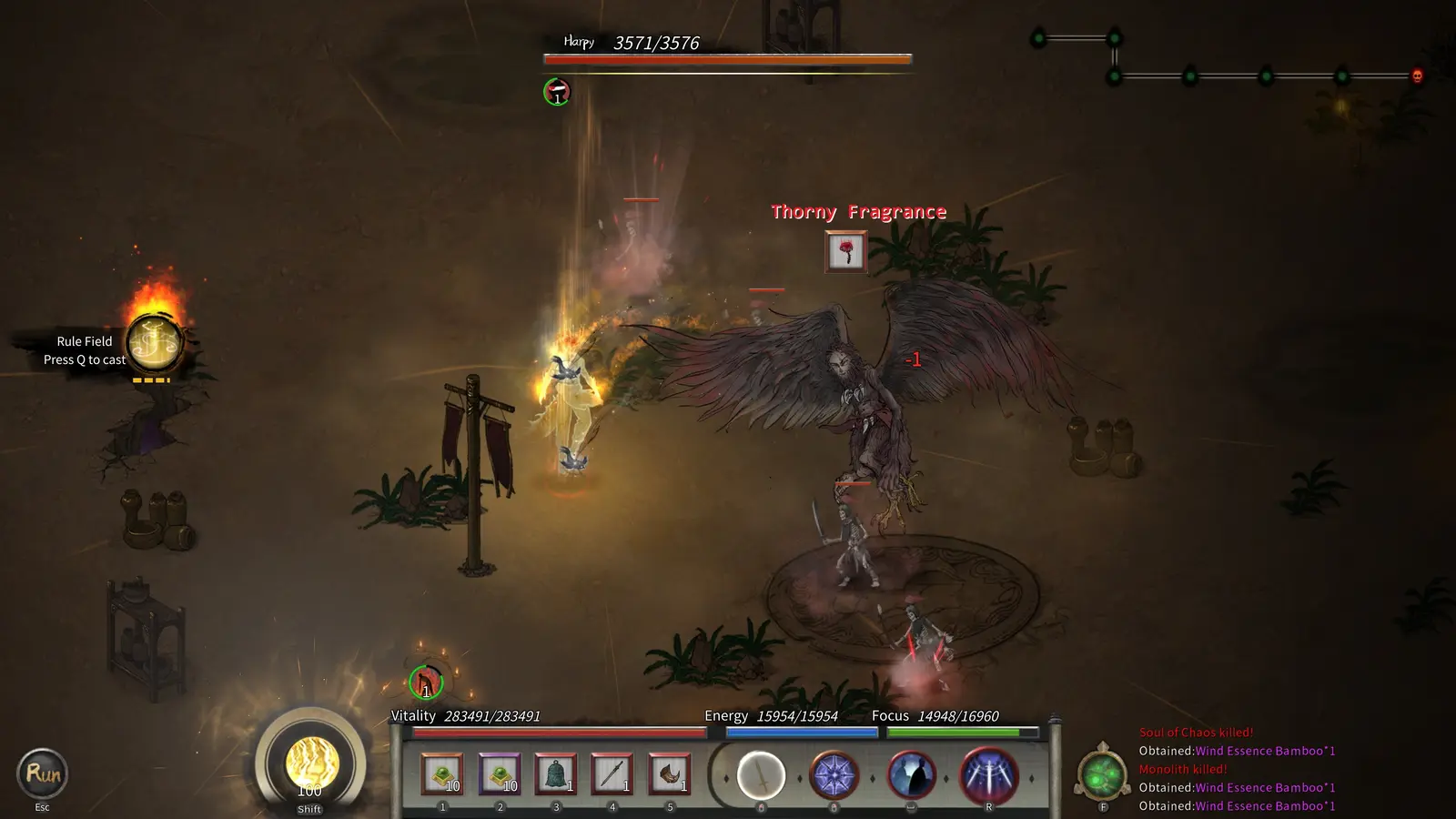 Crimson Realm: Desert Immortal gameplay screenshot 2