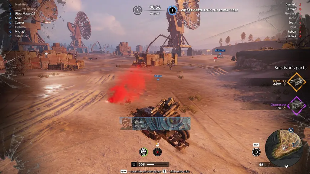 Crossout gameplay featured in the MMOFinder editorial