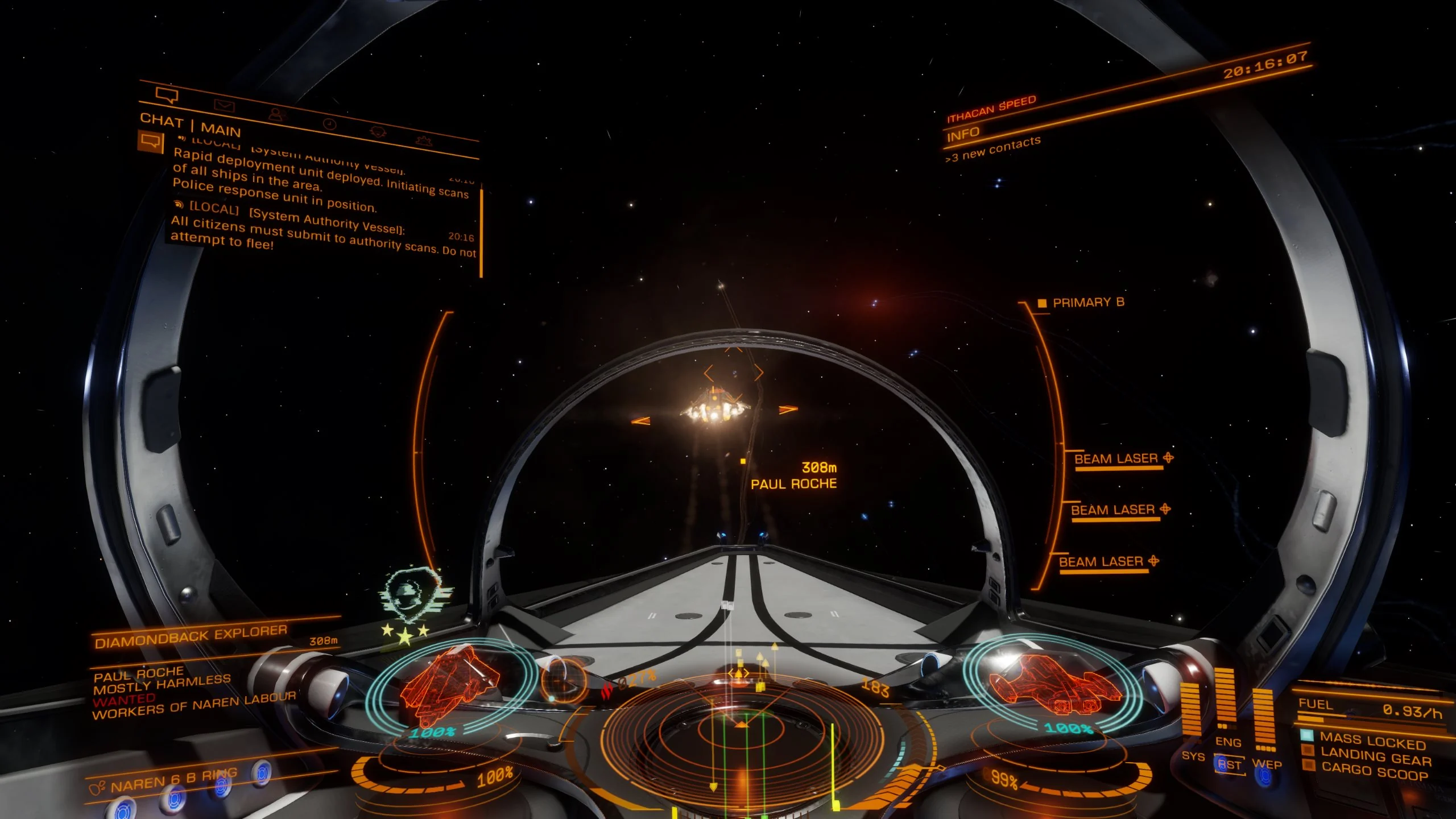 Elite Dangerous gameplay featured in the MMOFinder editorial