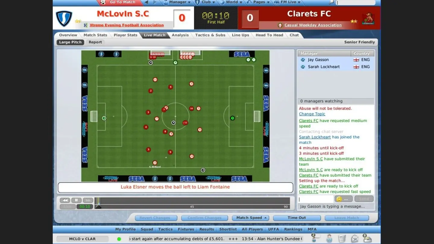 Football Manager Live gameplay screenshot 2