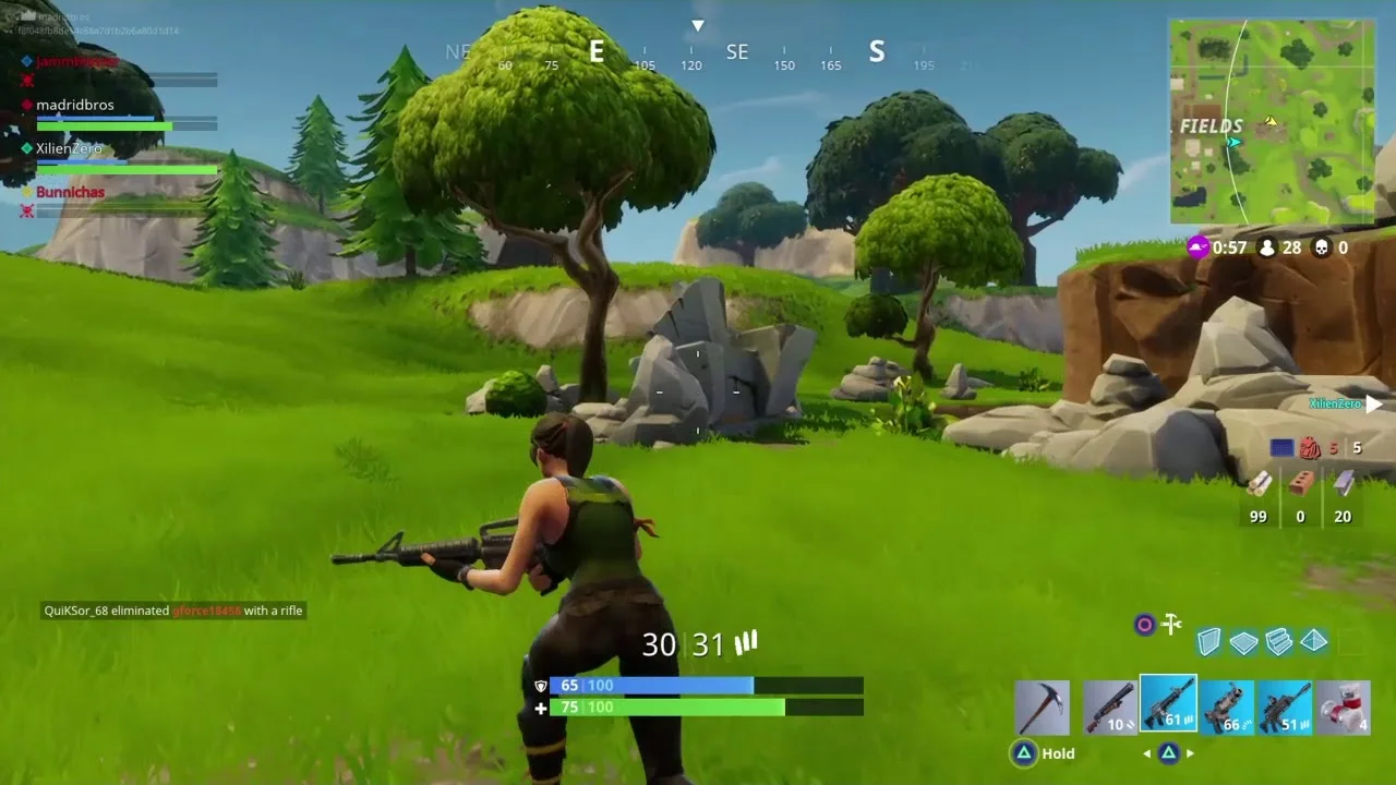 Fortnite gameplay featured in the MMOFinder editorial