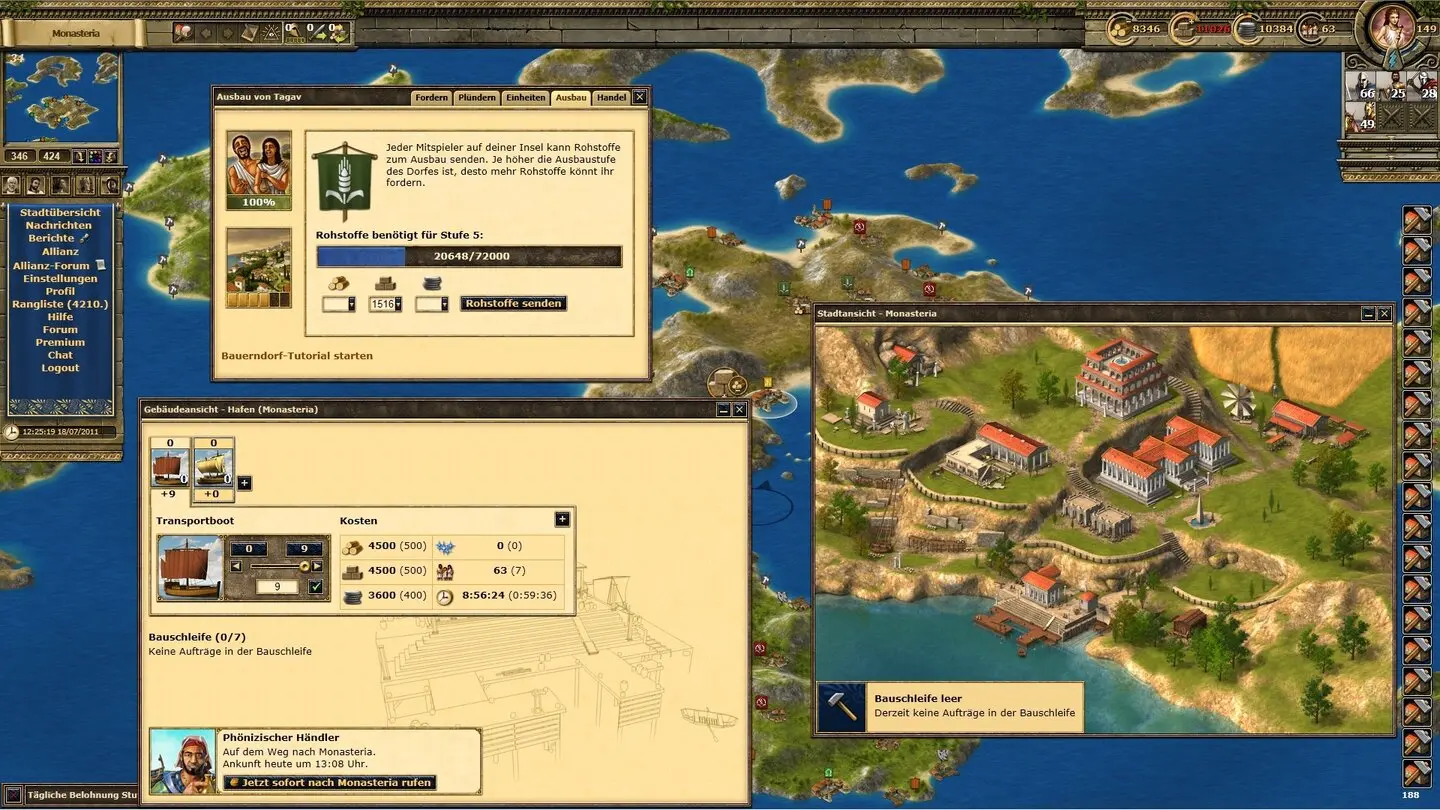 Grepolis gameplay screenshot 2
