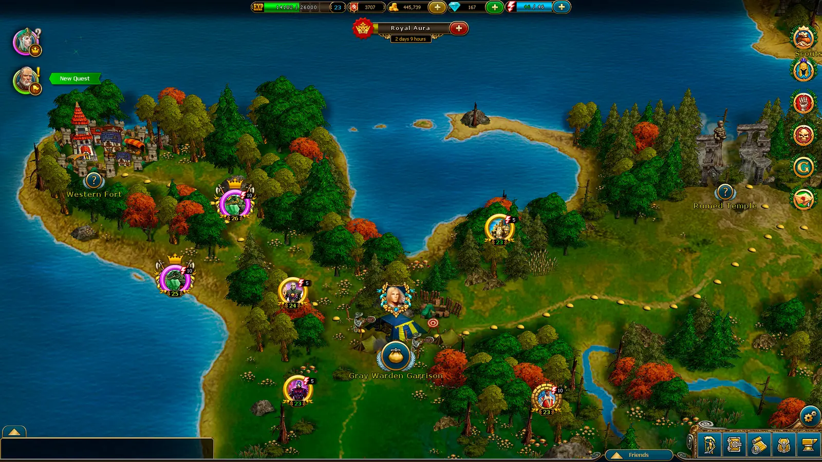 King's Bounty: Legions gameplay screenshot 2