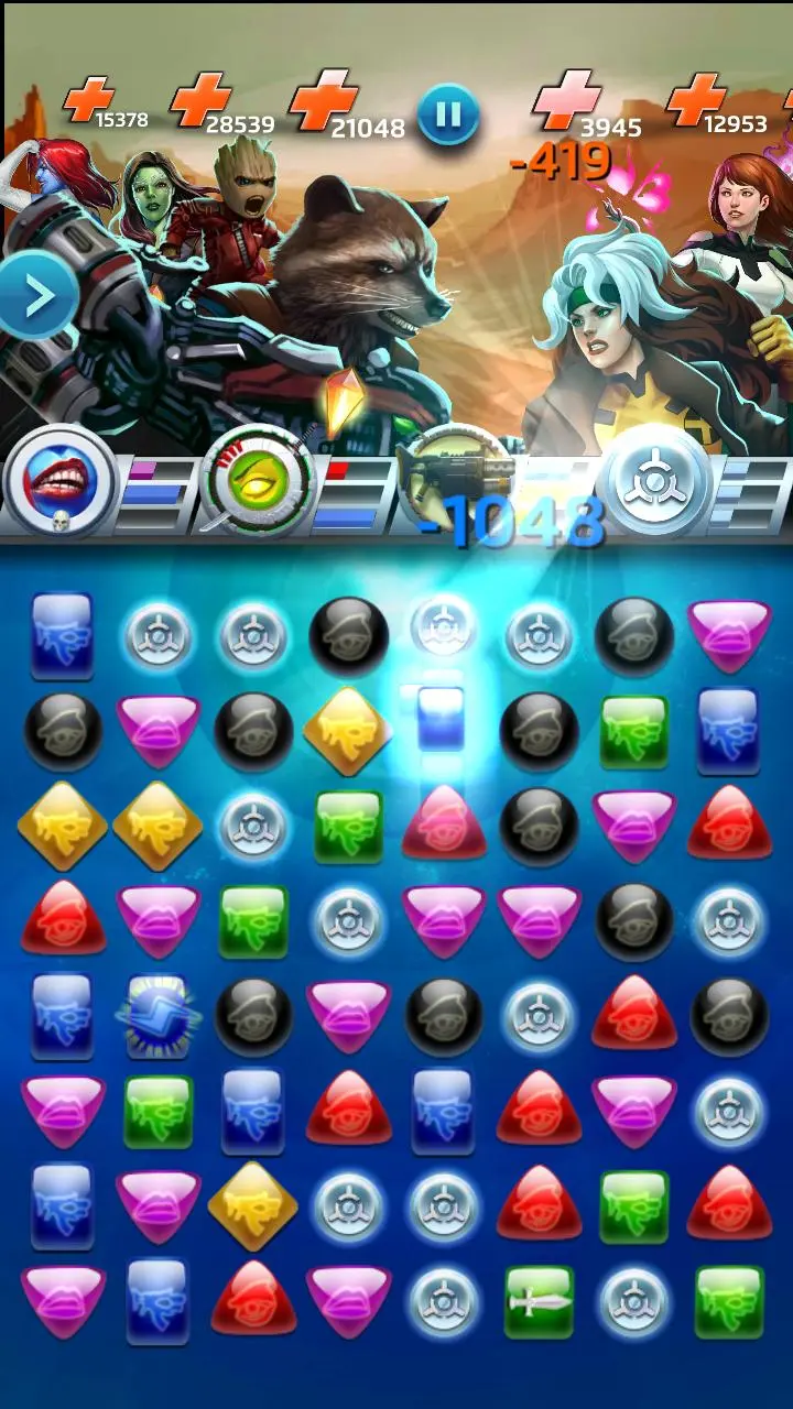 Marvel: Puzzle Quest gameplay screenshot 2