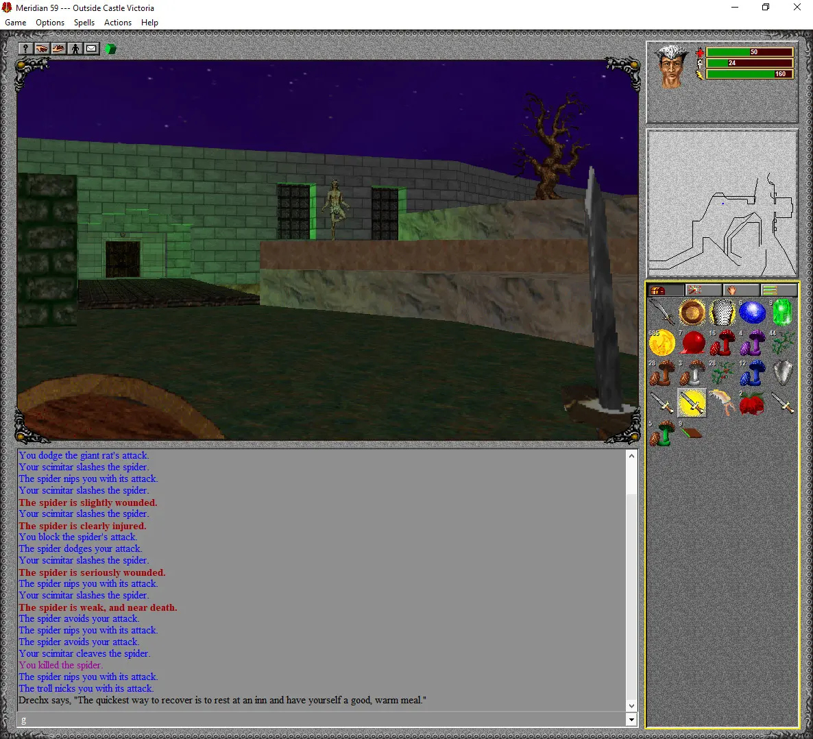Meridian 59 gameplay screenshot 2