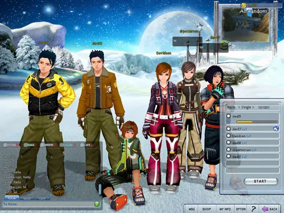 Project Powder snowboarder selection screen showing riders and equipment before a race