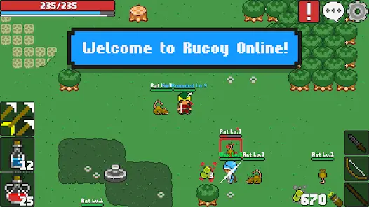 Rucoy Online gameplay featured in the MMOFinder editorial