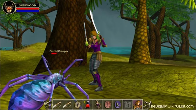 Sherwood Dungeon gameplay featured in the MMOFinder editorial