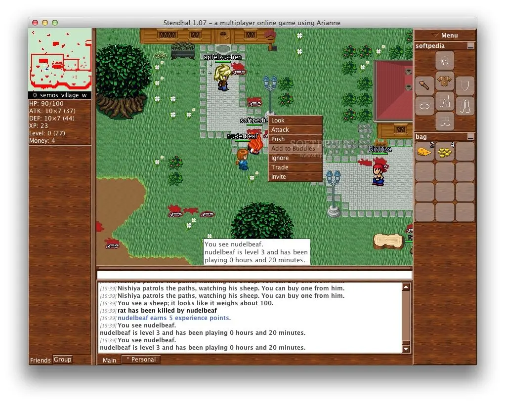 Stendhal gameplay featured in the MMOFinder editorial