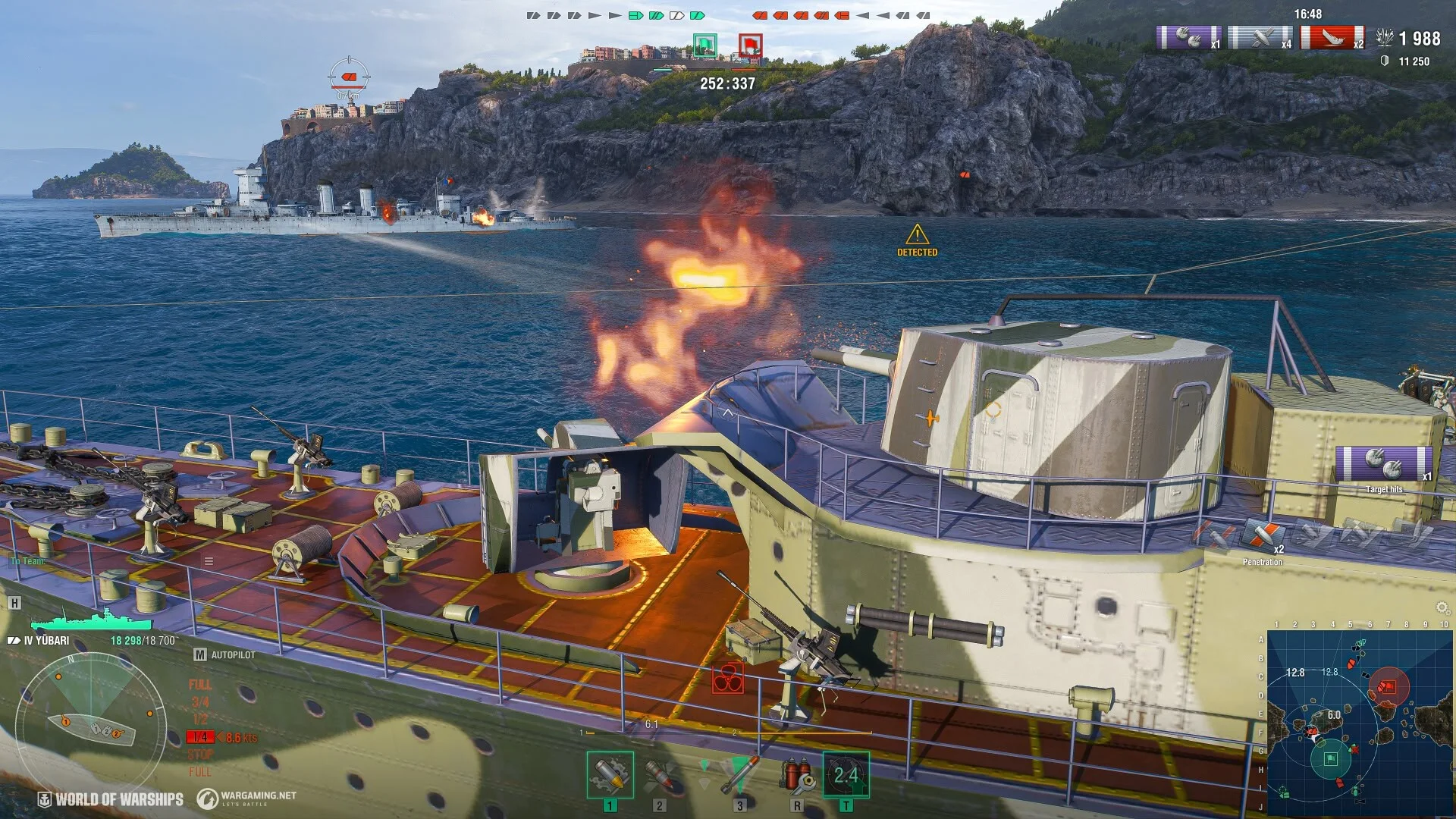 World of Warships gameplay screenshot 2