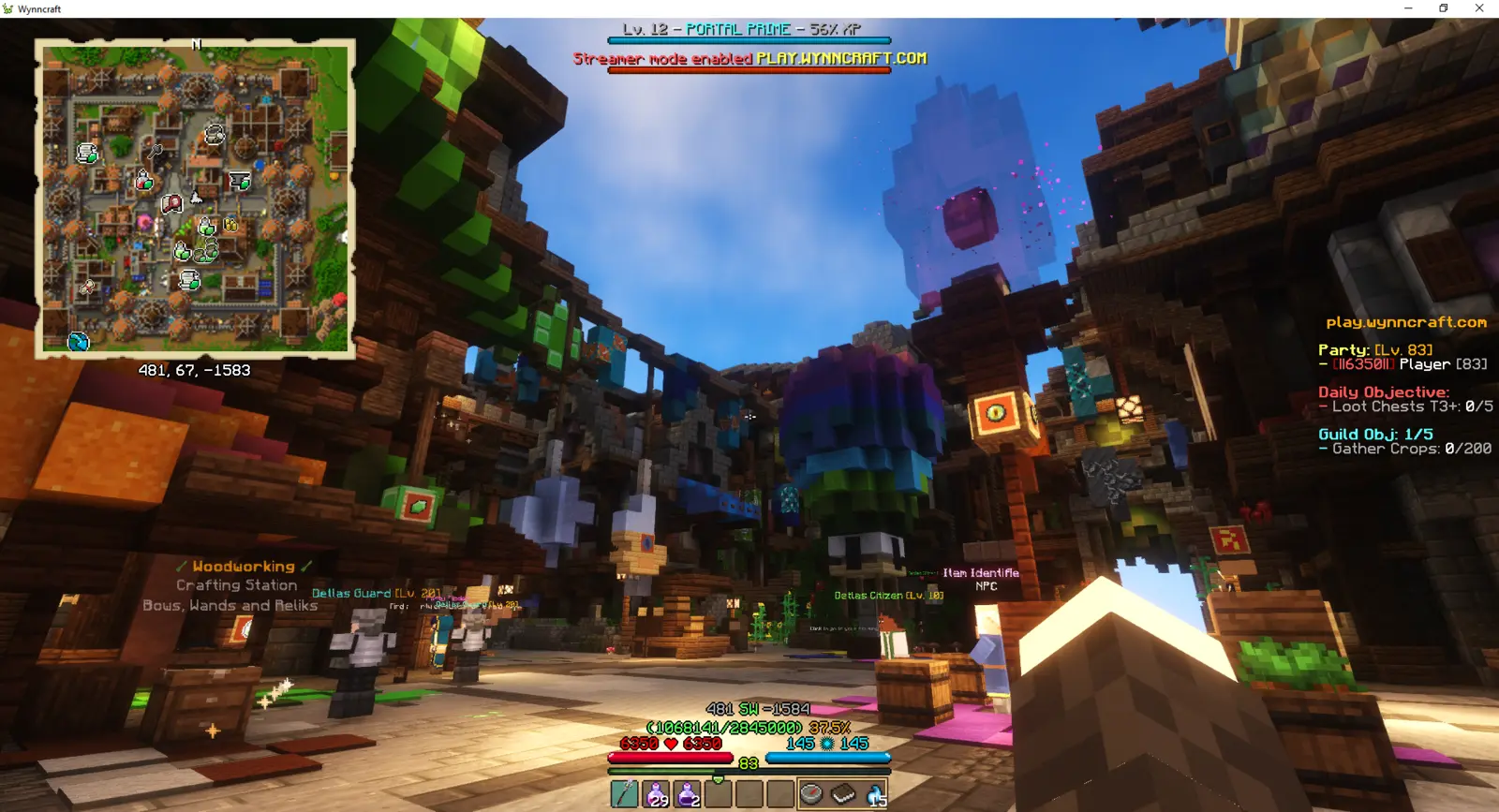 Wynncraft gameplay featured in the MMOFinder editorial